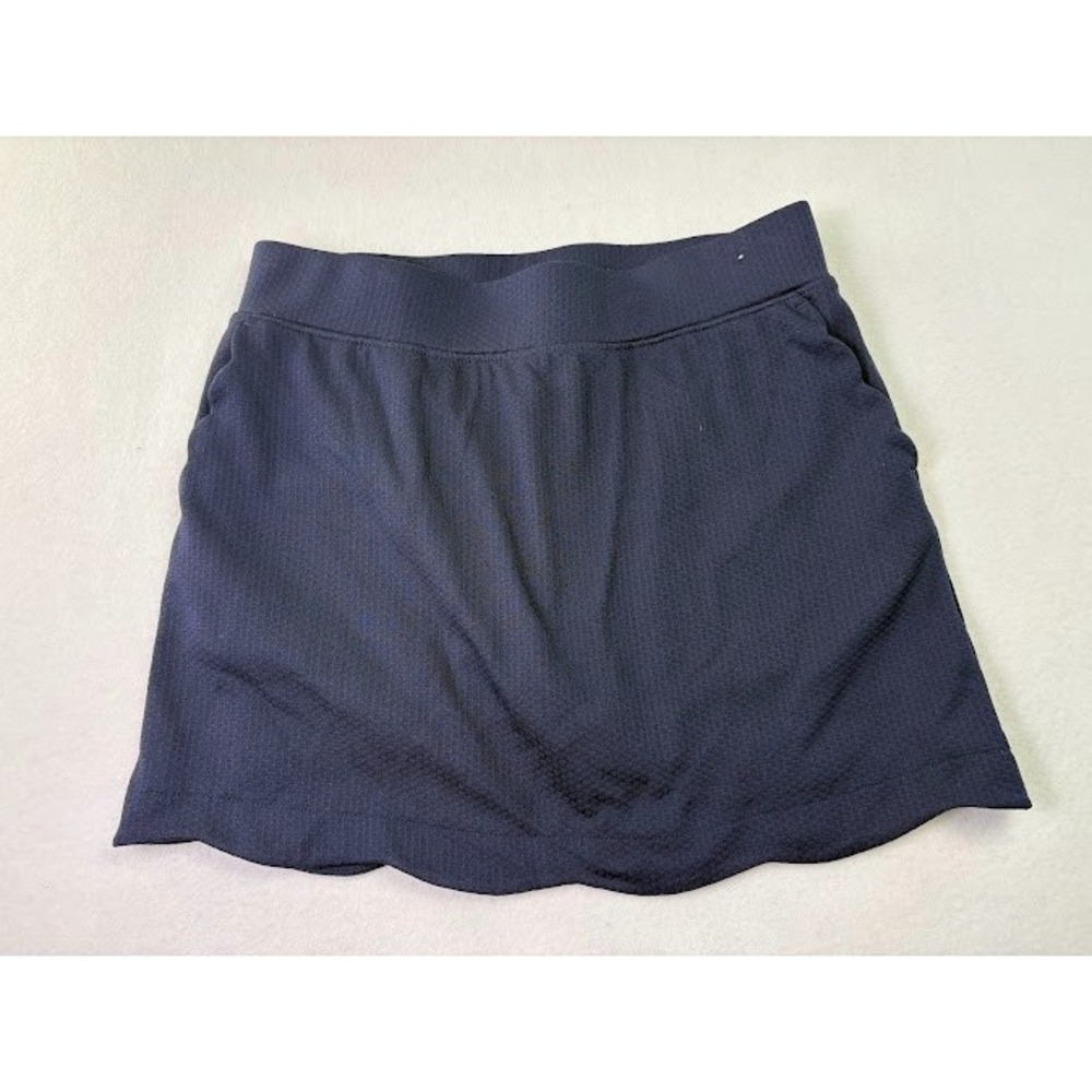Women's Size Medium Pebble Beach Textured Golf Skirt Lined Performance Wear Navy
